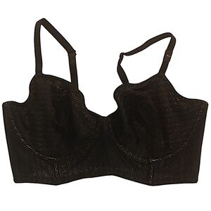 Victoria’s Secret Very Sexy Longline Unlined Demi Bra in Black Lace, Size 38DD